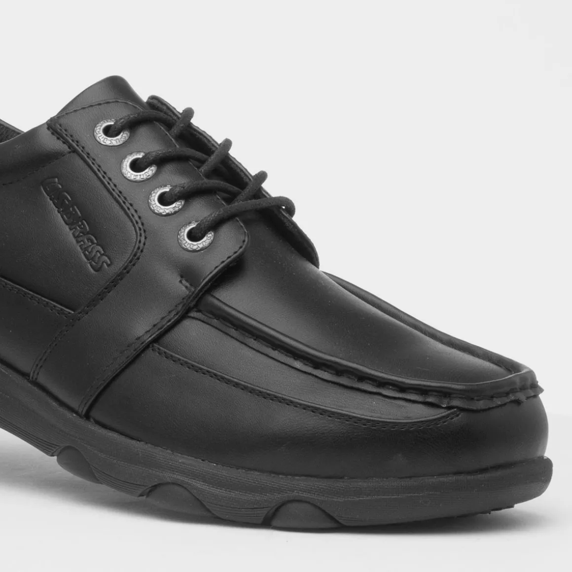US Brass Berwick II Mens Black Lace Up Shoe