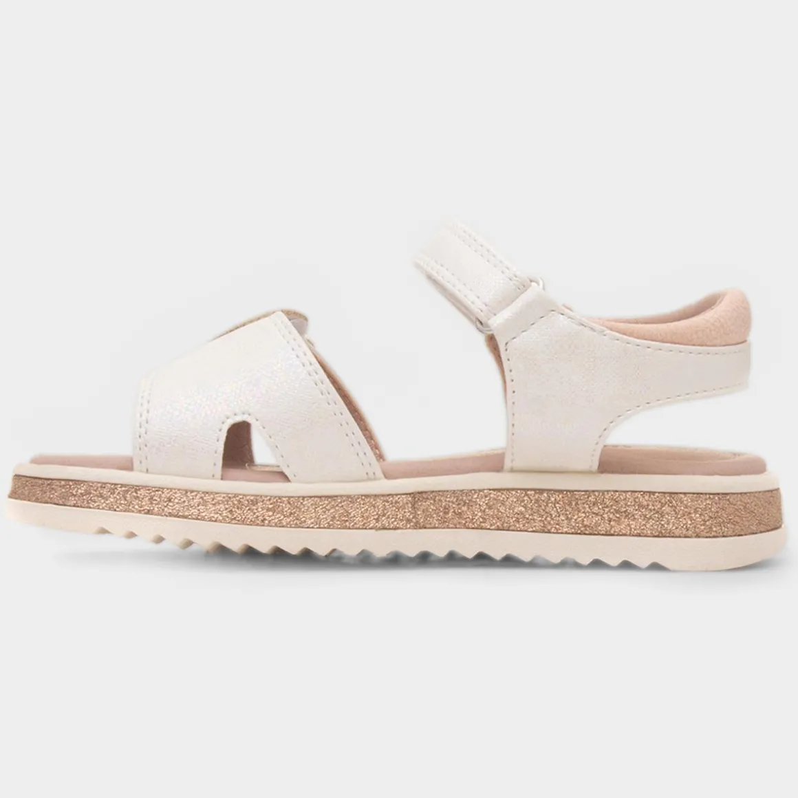 Walkright Abbey Girls White Heart Sandal