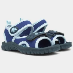 Walkright Boys Navy and Blue Easy Fasten Sandal