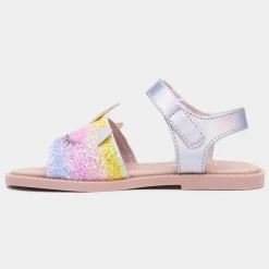 Walkright Cali Girls Multi Glitter Unicorn Sandal