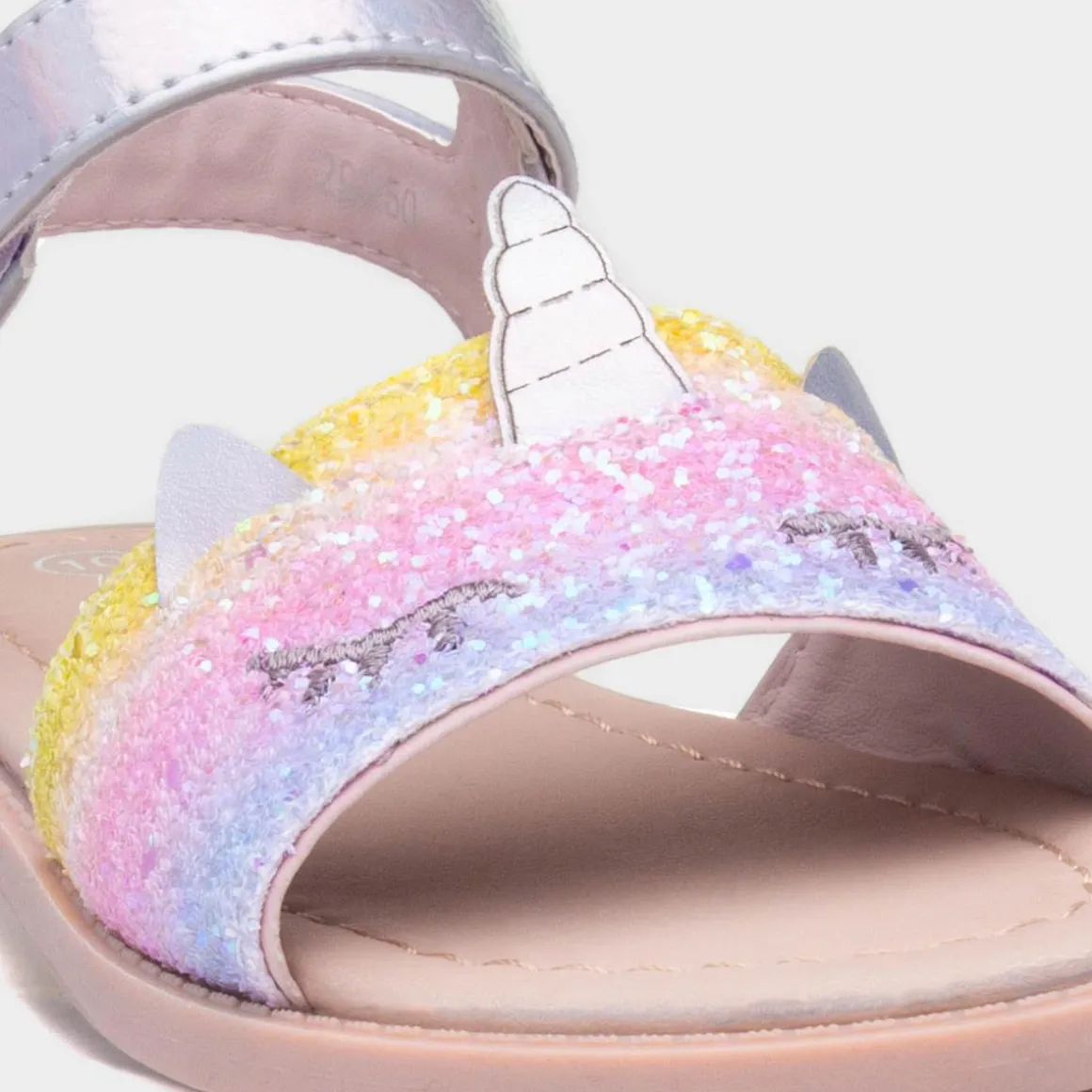 Walkright Cali Girls Multi Glitter Unicorn Sandal