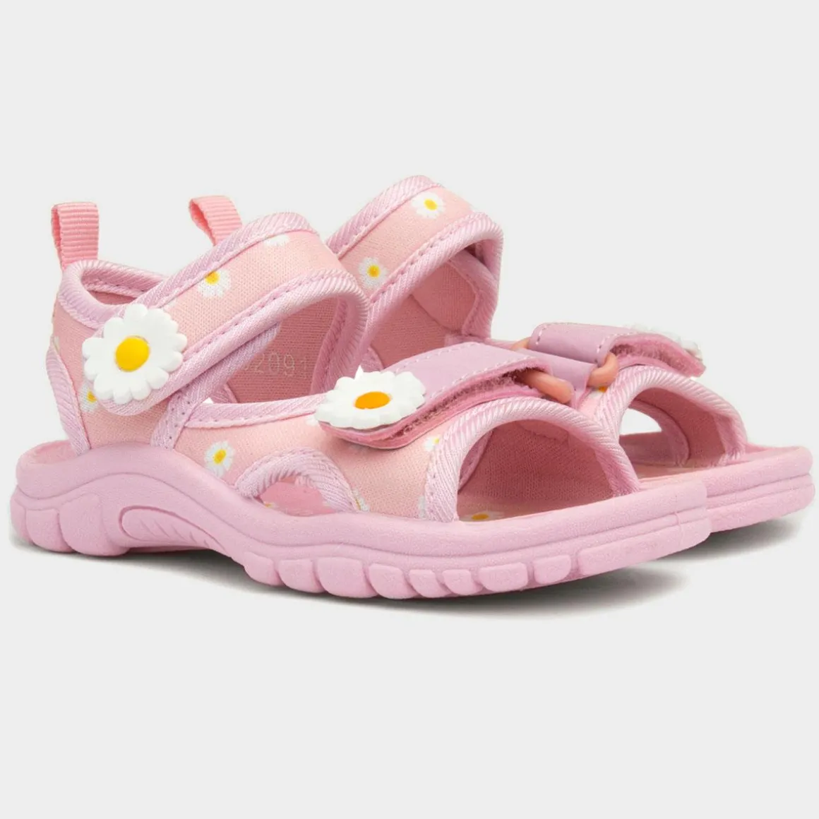 Walkright Calista Girls Pink Daisy Print Sandal