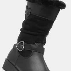 Walkright Candice Girls Black Zip Up Boot