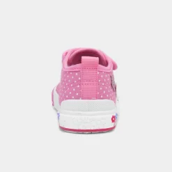 Walkright Carey Girls Pink Polka Dot Canvas