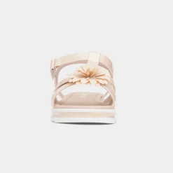 Walkright Charlotte Girls Nude T-Bar Sandal