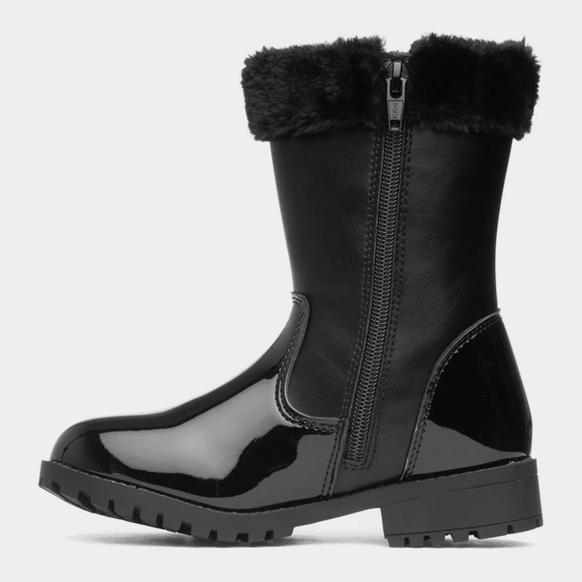 Walkright Cheryl Girls Black Patent Boot