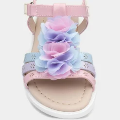 Walkright Ciara Girls Pastel Easy Fasten Sandals