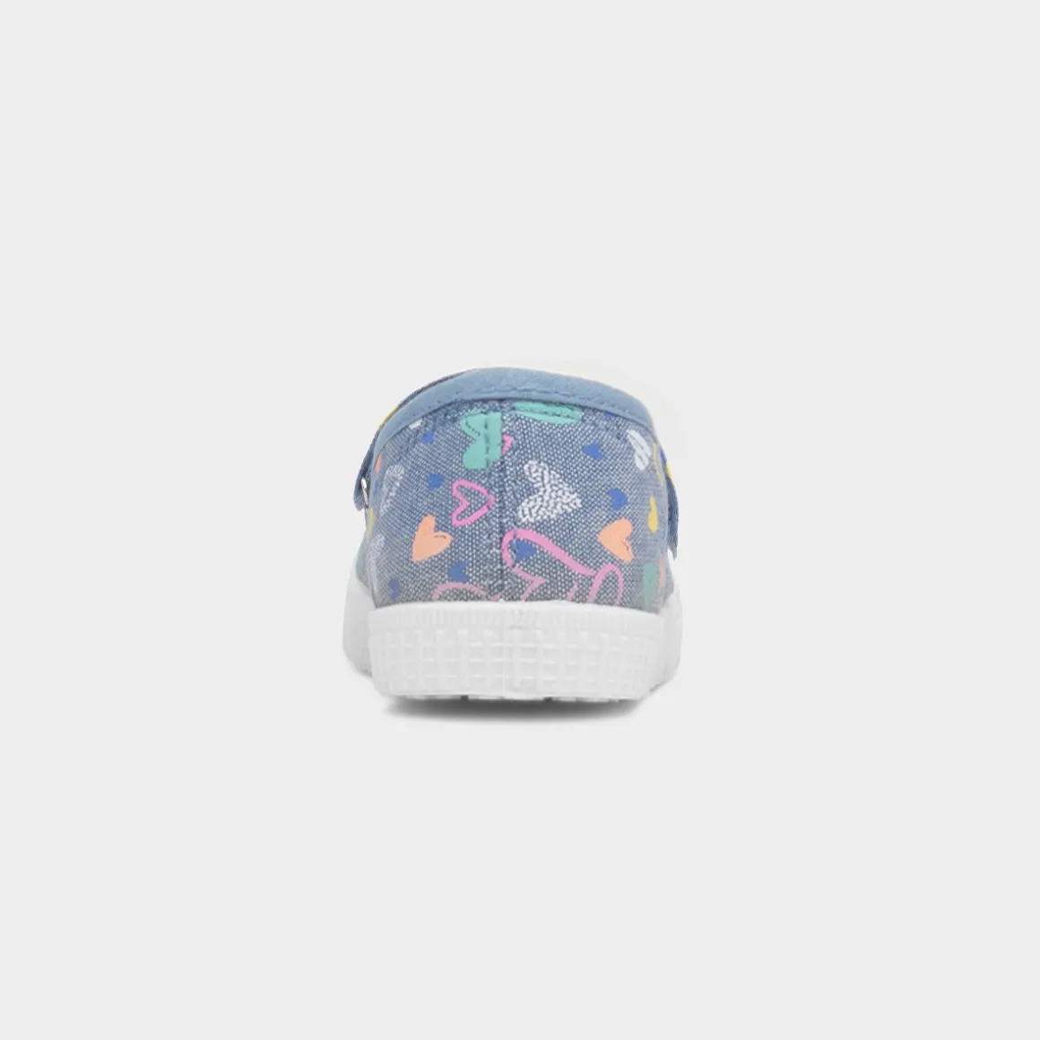 Walkright Claudia Girls Blue Easy Fasten Canvas