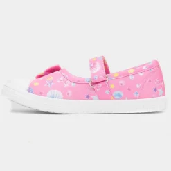 Walkright Claudia Girls Pink Easy Fasten Canvas