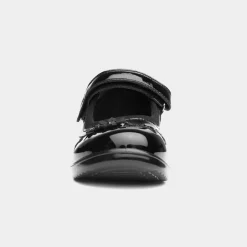 Walkright Cleo Girls Black Patent Shoe