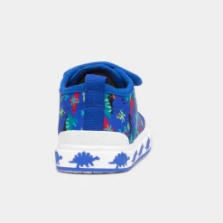 Walkright Colby Boys Blue Dinosaur Canvas