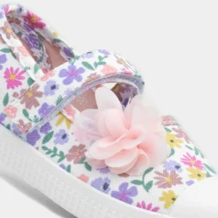Walkright Corrine Girls Multi Floral Print Canvas