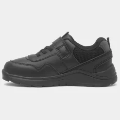 Walkright Deano Boys Black Easy Fasten School Shoe