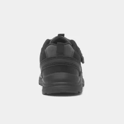 Walkright Deano Boys Black Easy Fasten School Shoe