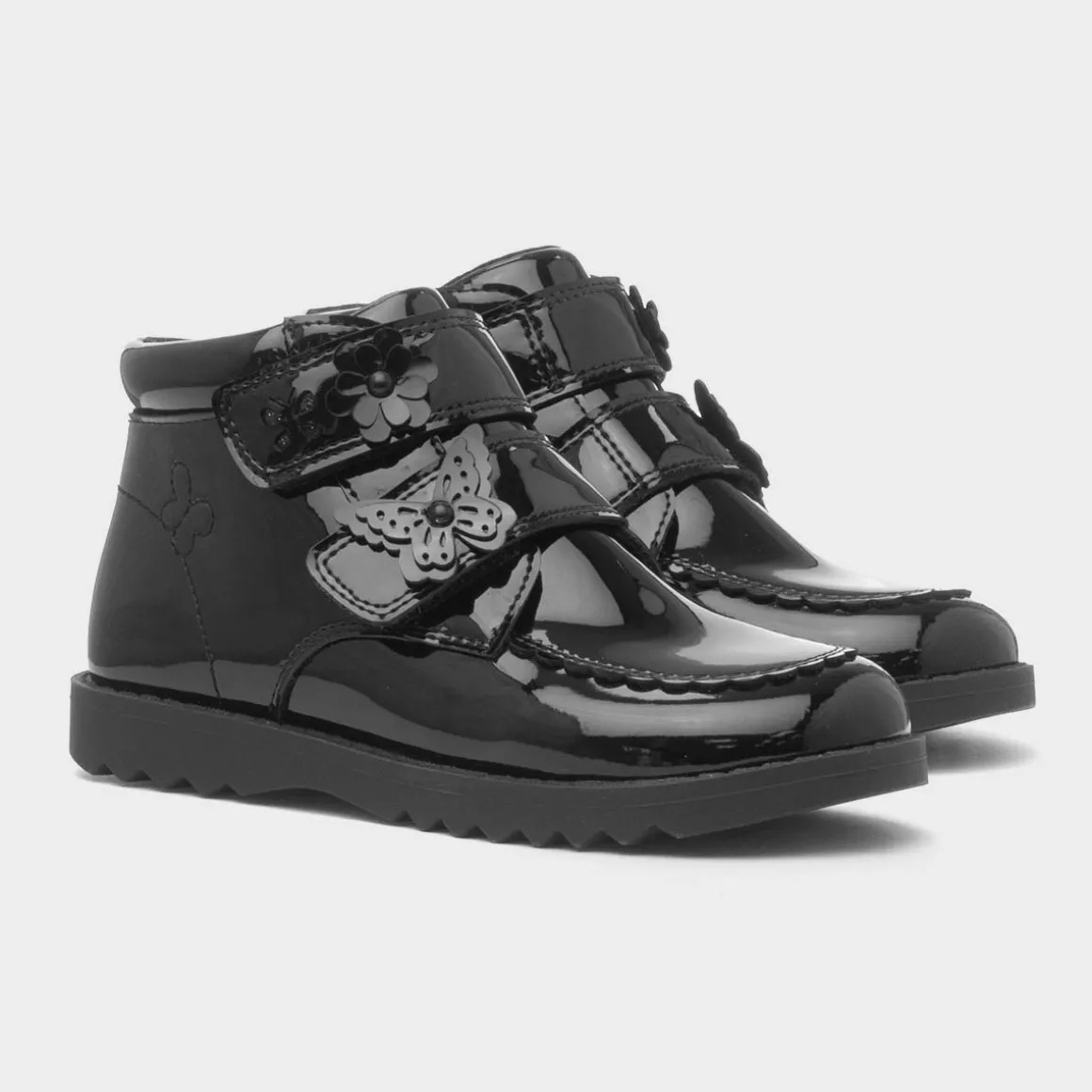 Walkright Demon Girls Black Patent Boot