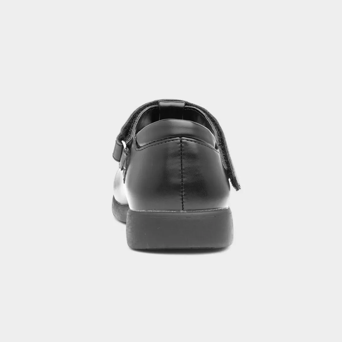 Walkright Fiz Girls Black Unicorn School Shoe