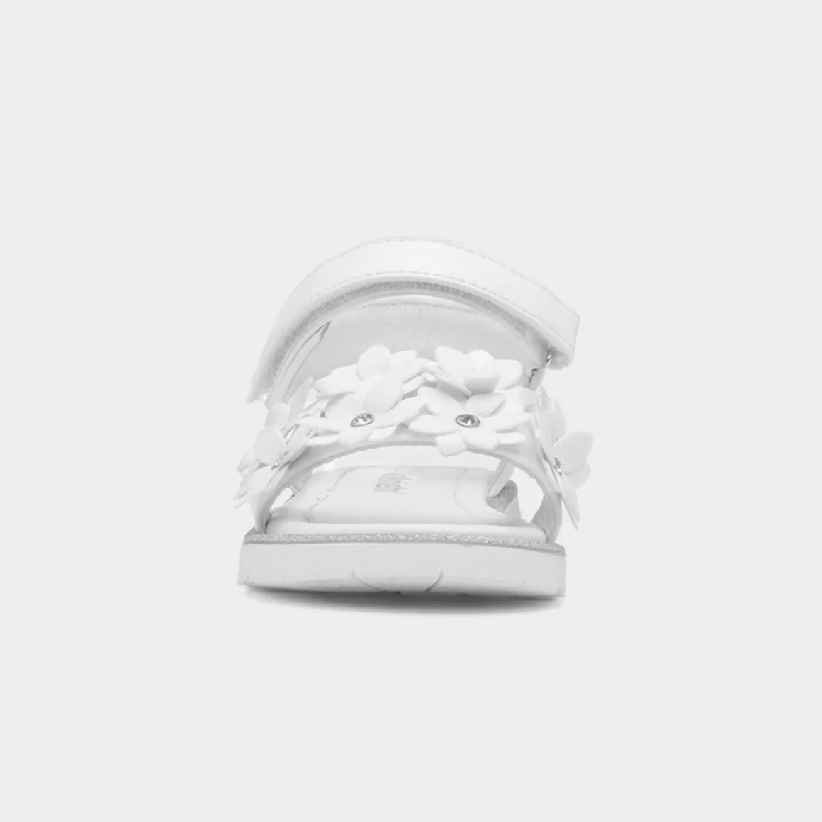 Walkright Florian Girls White Flower Sandal