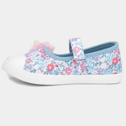 Walkright Girls Multicoloured Floral Canvas