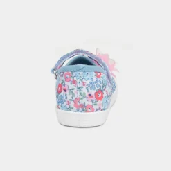 Walkright Girls Multicoloured Floral Canvas