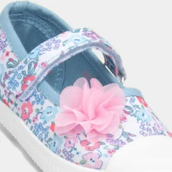 Walkright Girls Multicoloured Floral Canvas