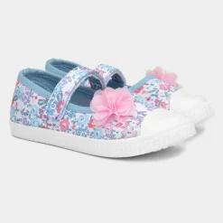 Walkright Girls Multicoloured Floral Canvas