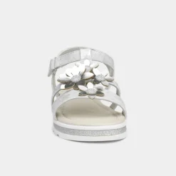 Walkright Girls Silver and Metallic Sandals