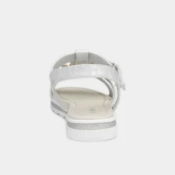 Walkright Girls Silver and Metallic Sandals