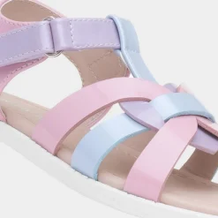 Walkright Layla Girls Multi Pastel Patent Sandal