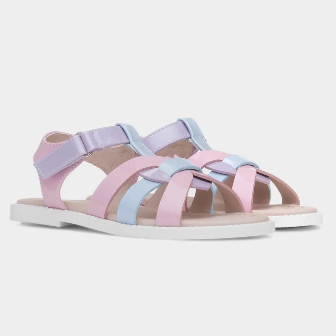 Walkright Layla Girls Multi Pastel Patent Sandal
