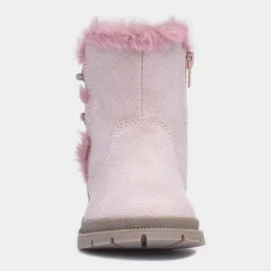 Walkright Lexi Girls Pink Faux Fur Boot