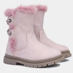 Walkright Lexi Girls Pink Faux Fur Boot