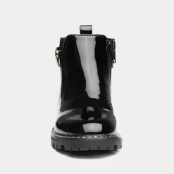 Walkright Liana Girls Black Patent Chelsea Boot