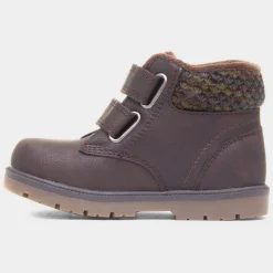 Walkright Lincoln Boys Brown Easy Fasten Boot