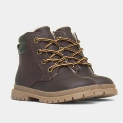 Walkright Logan Boys Brown Lace Up Boot