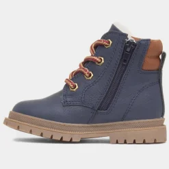Walkright Logan Boys Navy Lace Up Boot
