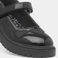 Walkright Lucia Girls Black Patent School Shoe