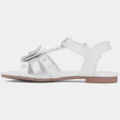Walkright Lucia Girls White Butterfly Sandal