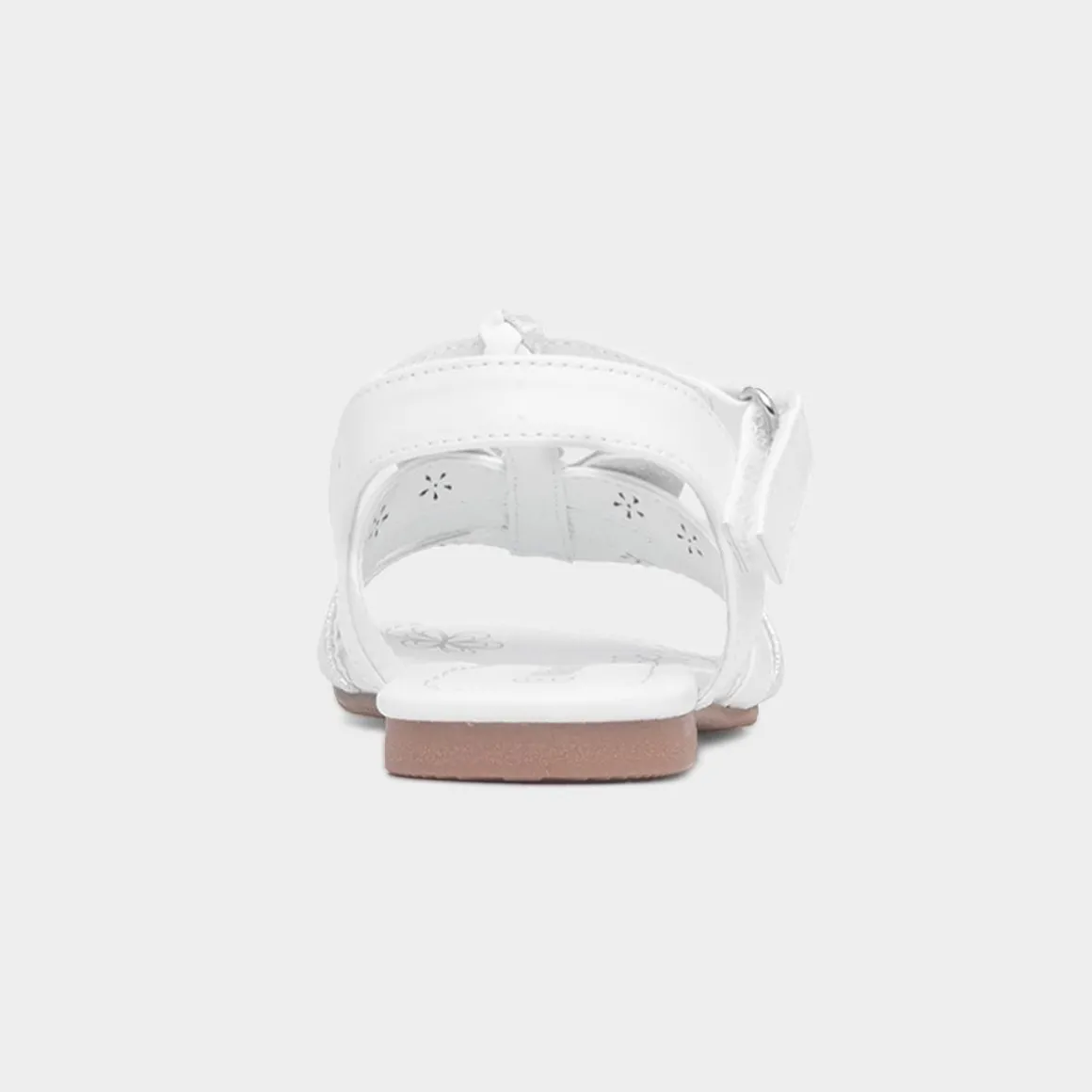 Walkright Lucia Girls White Butterfly Sandal