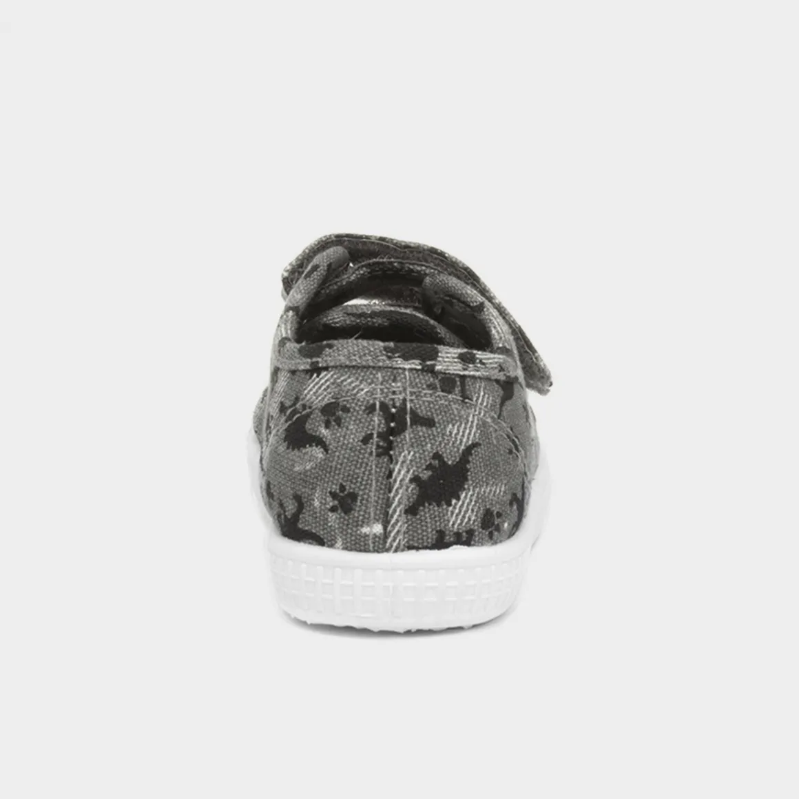 Walkright Lyle Boys Grey Dinosaur Canvas