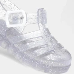 Walkright Weymouth Kids Clear Glitter Jelly Sandal