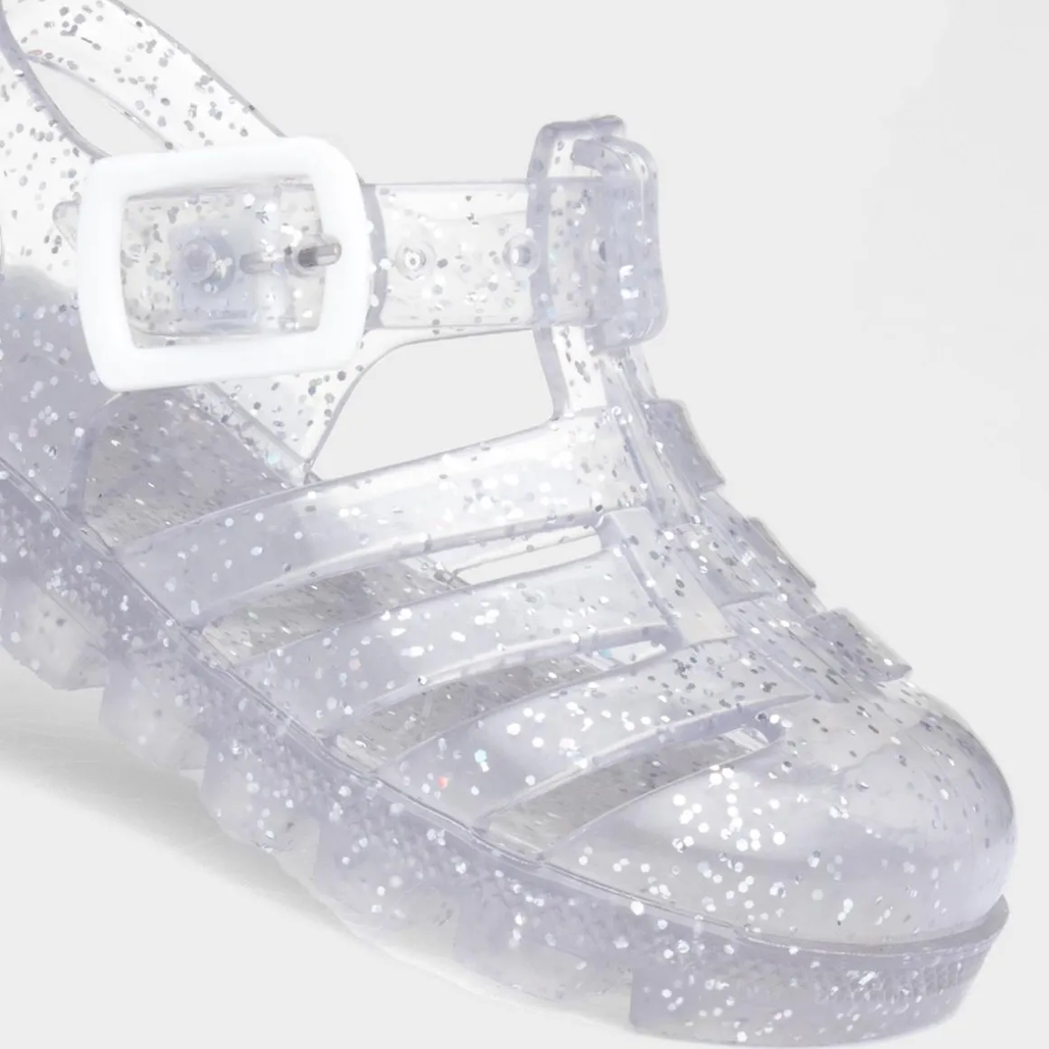 Walkright Weymouth Kids Clear Glitter Jelly Sandal