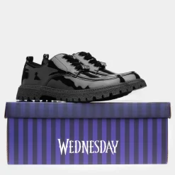 Wednesday Girls Lace Up Patent Loafer