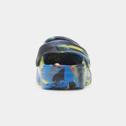 Whitby Boys Black Multi Marble EVA Clog