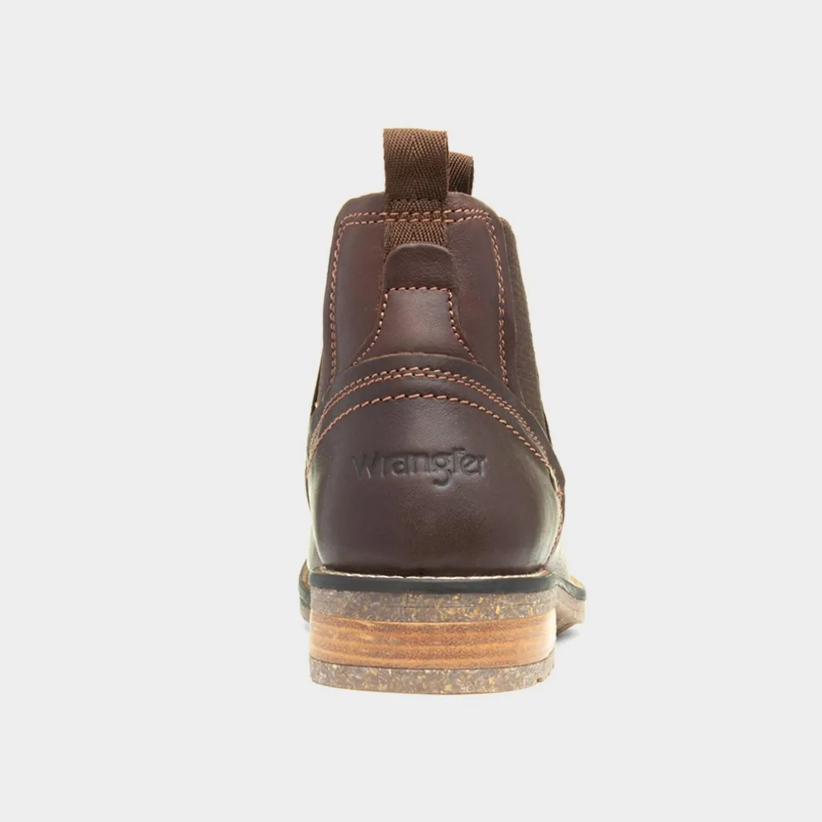 Wrangler Hill Mens Brown Leather Chelsea Boot