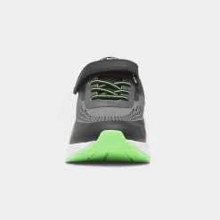 XL Adriatic Kids Black Easy Fasten Trainer
