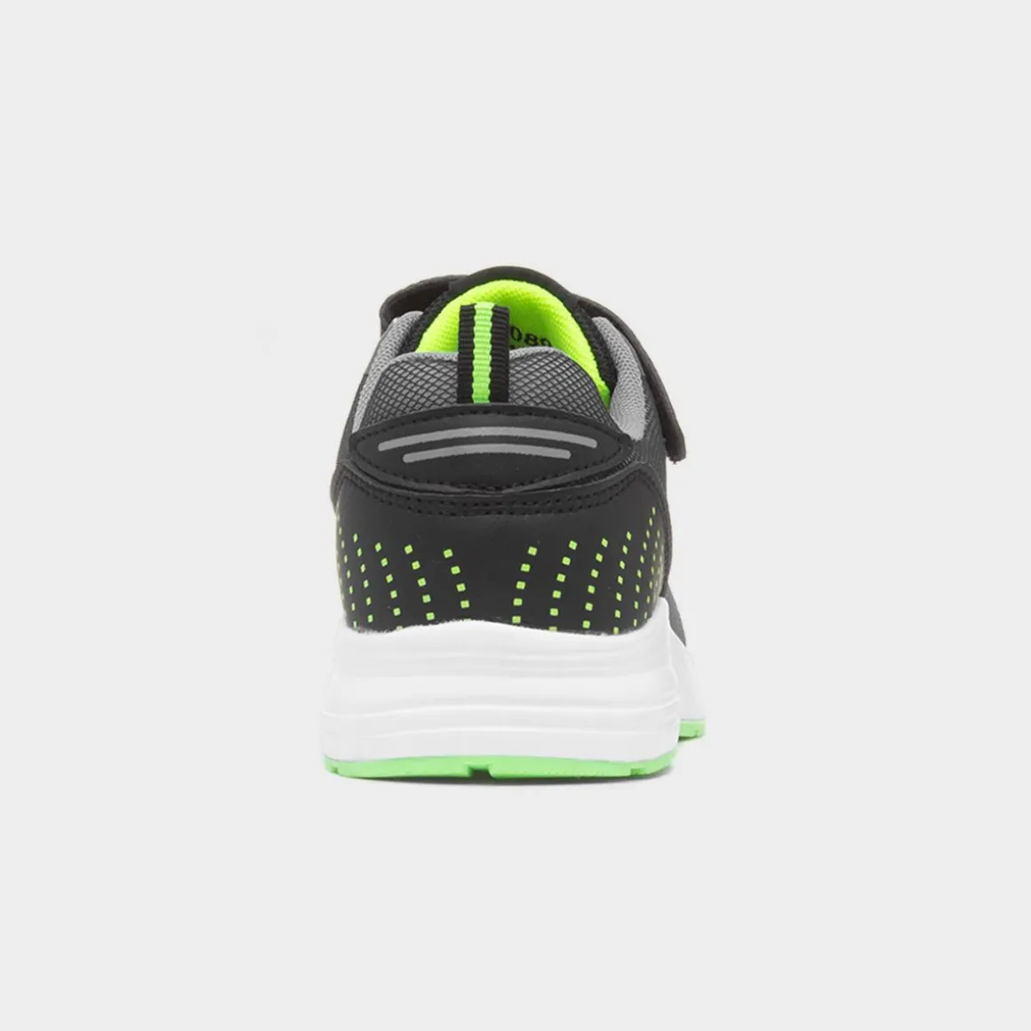 XL Adriatic Kids Black Easy Fasten Trainer