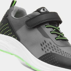 XL Adriatic Kids Black Easy Fasten Trainer