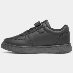XL Aire Kids Black Easy Fasten Trainer