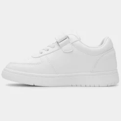 XL Aire Kids White Easy Fasten Trainer