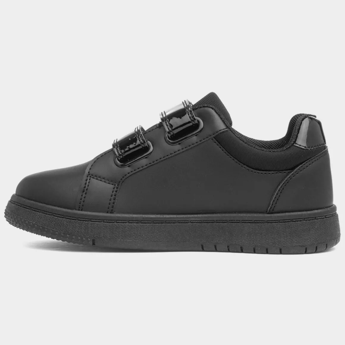 XL Buttermere Kids Black Easy Fasten Trainer